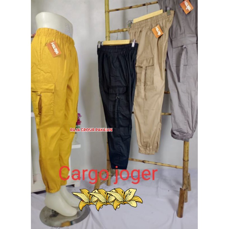 Celana Jogger Cargo Stretch Premium Bisa Mulur