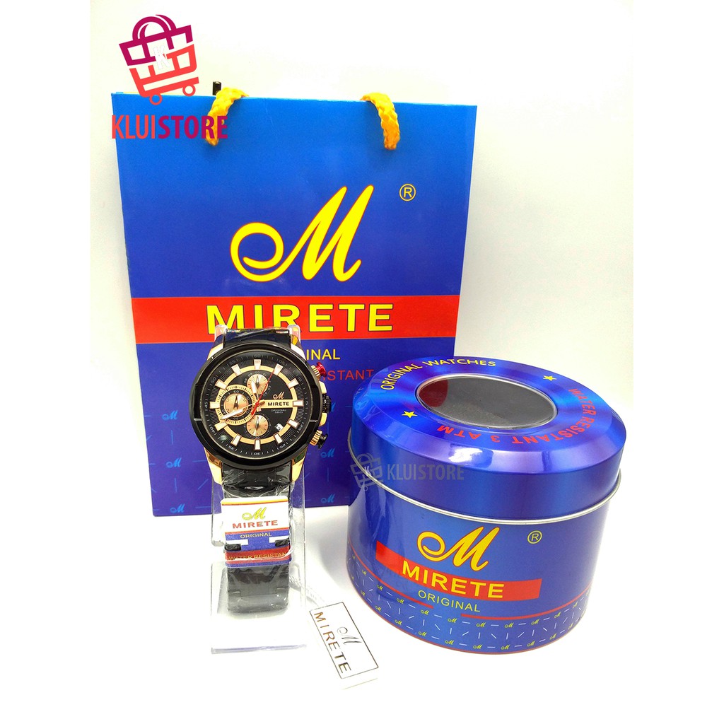 JAM TANGAN PRIA MIRETE 8603 CHRONO AKTIF ORIGINAL 100%