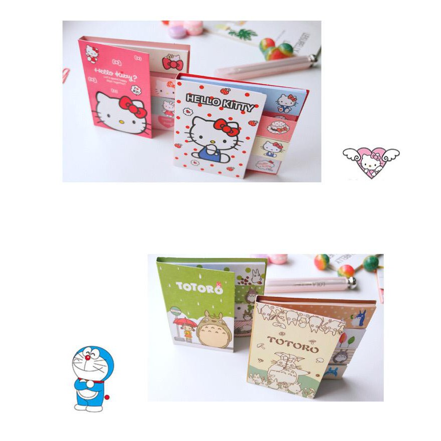 STICKY NOTES MEMO STICKER TOTORO DORAEMON HELLO KITTY ALAT TULIS KERJA IMPOR ATK