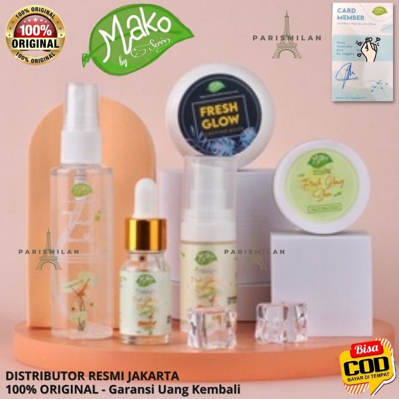 DIST RESMI - Mako by Series BPOM Varian Fresh Glowy Skin Day & Night Cream Original Krim Siang Mako 