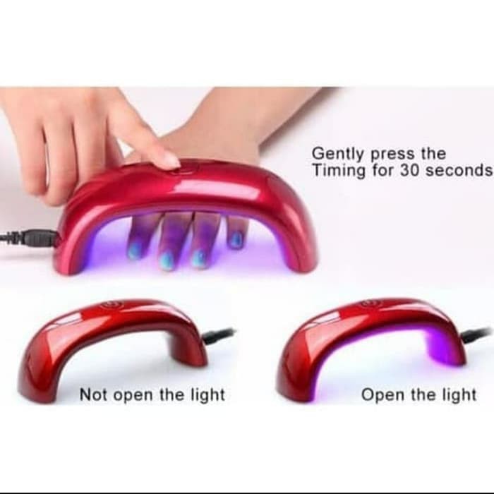 HONEY Pengering Kutek Kuku Mini LED UV Nail Lamp