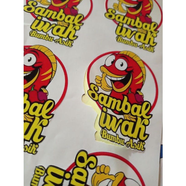 

Cetak stiker vinyl ukuran A3 + cutting bentuk (die cut/kiss cut)