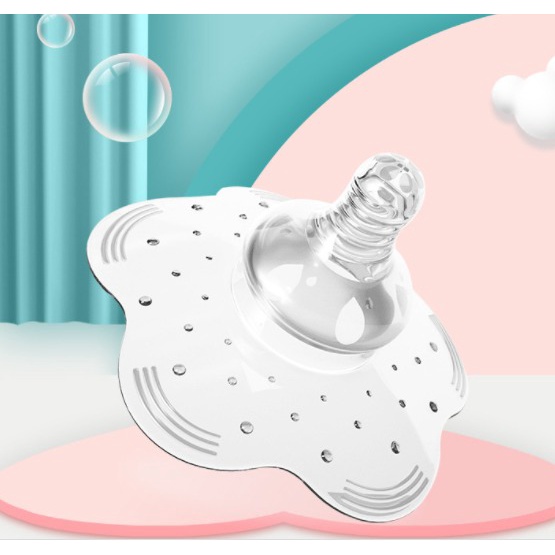 [FREE Kotak] Dot Puting Susu Ibu Bayi Silikon / Nipple Shield BPA FREE