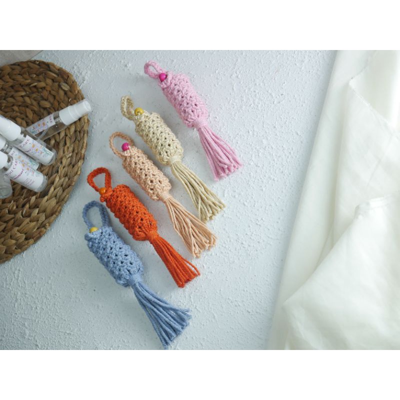 hand sanitizer Macrame/ Gantungan Tas Hand Sanitizer/gantungan tas lucu