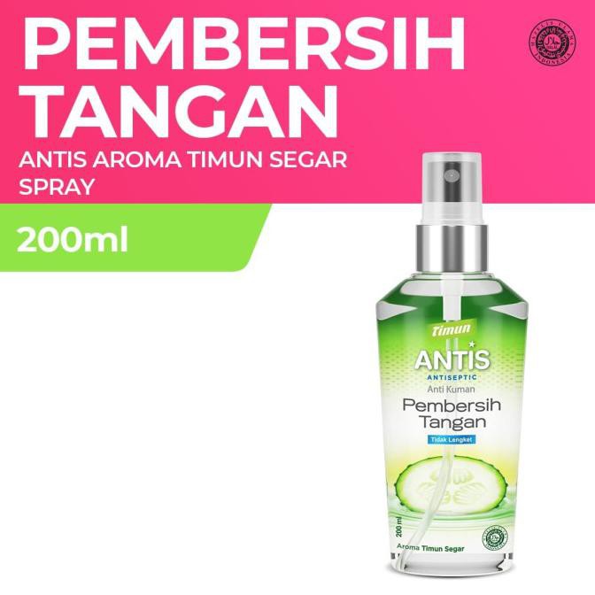 Promo Awal tahun Antis Hand Sanitizer Botol Spray Timun 200 ml Diskon