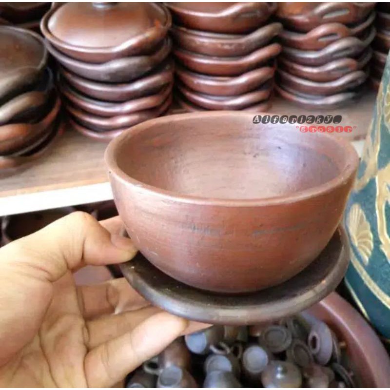 mangkok soto-mangkok tanah liat-mangkok gerabah-gerabah bayat