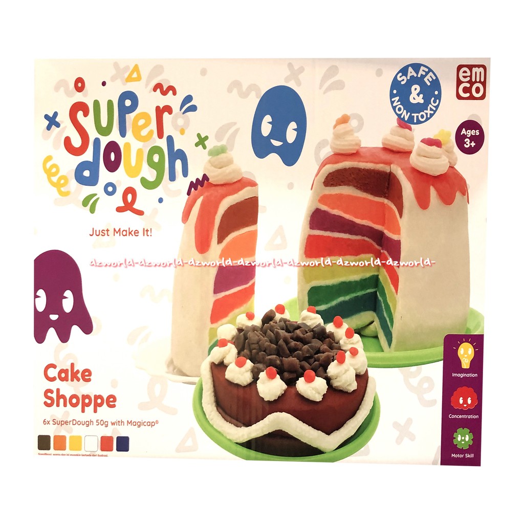 Emco Super Dough Cake Shoppe Mainan Lilin Plastisin Membuat Kue Tart Ultah Ulang Tahun