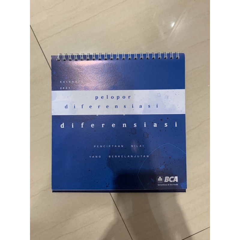 kalender meja BCA 2021