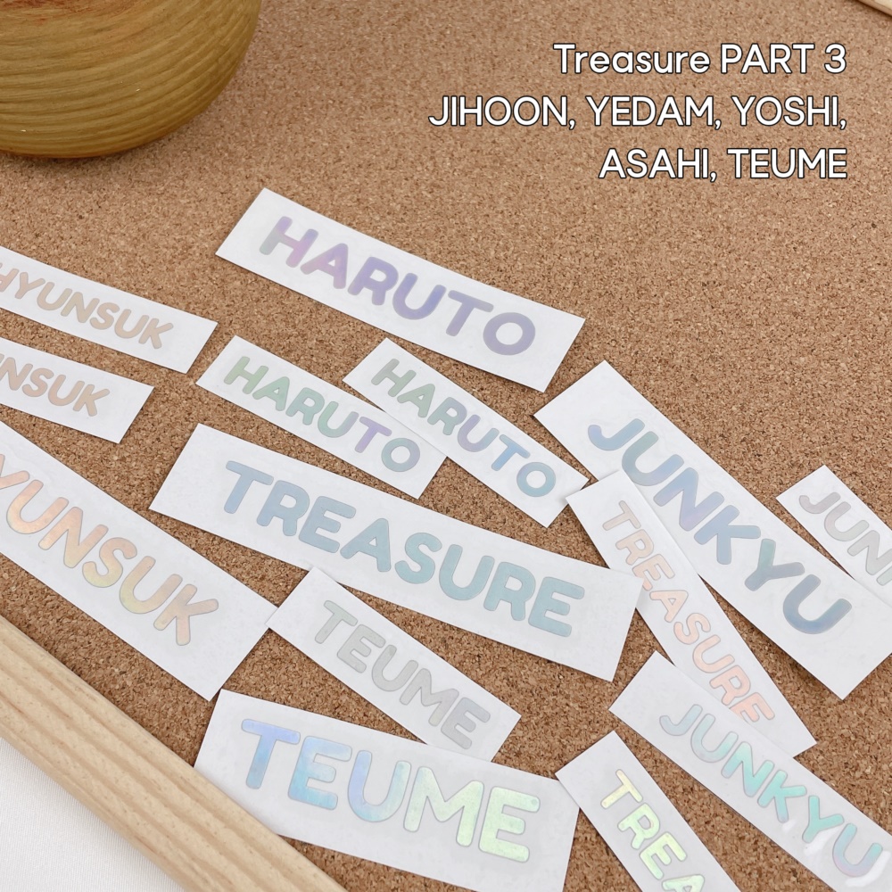 

(3/3) Sticker Hologram TREASURE