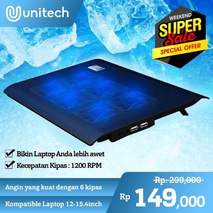 Ak | Unique Notebook Cooler Coolingpad Kipas Pendingin Laptop Notebook L112 - Hitam