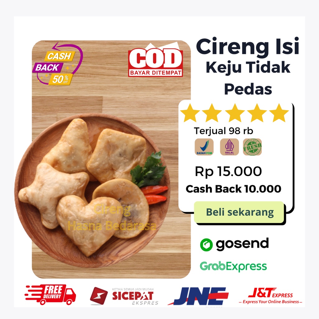 

Cireng Tidak Pedas Isi Keju Tidak Pedas Jajanan Cemilan Makanan Oleh oleh Khas Bandung Hasna Bedarasa
