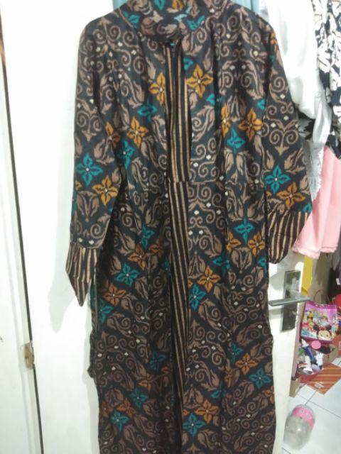 [bayar Di Tempat]gamis Batik Manggar, Padi,sekar,cantik,kubis,kipas,daun,kupu,nadine,gendis7