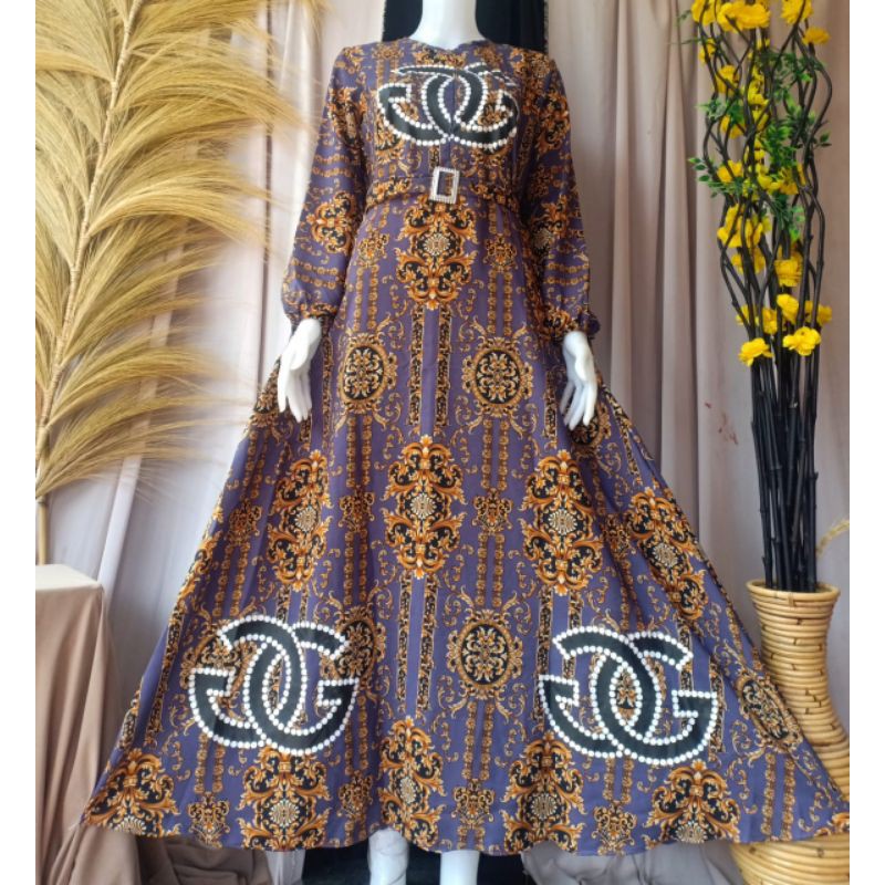 Drees Muslim Gamis Klok GG Terbaru /Trand Fashion Cantik Murah Berkualitas