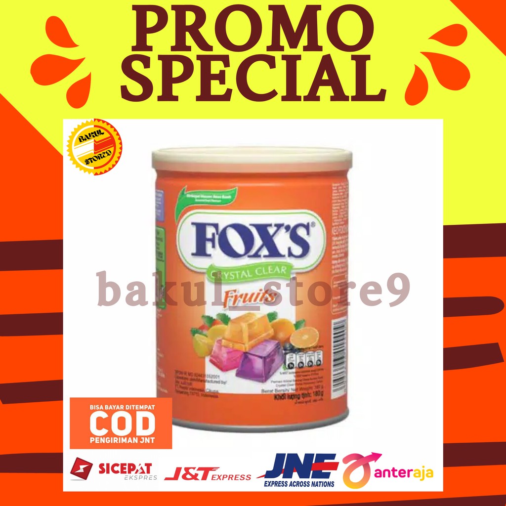 Permen Foxs Tin 180 Gr Kaleng