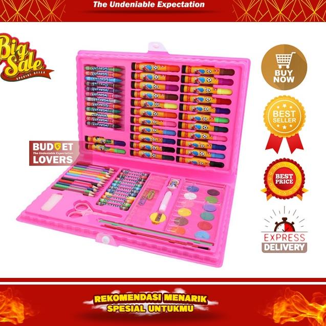 

[KODE NSLNT] Crayon Anak Lengkap dengan Pensil Warna dan Cat Air 86pcs 1 Set Cryon