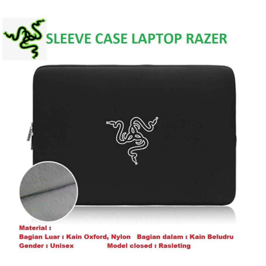 Sleeve case Cover Laptop sarung notebook Razer 15 17 Inch