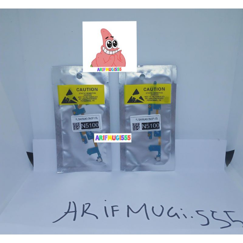 Flexible Fleksibel On Off Volume Samsung N5100 Original