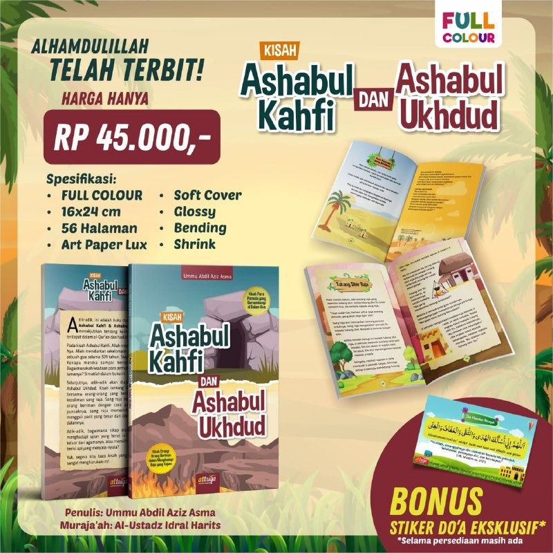 Buku Anak Kisah Ashabul Kahfi Dan Ashabul Ukhdud (Original)