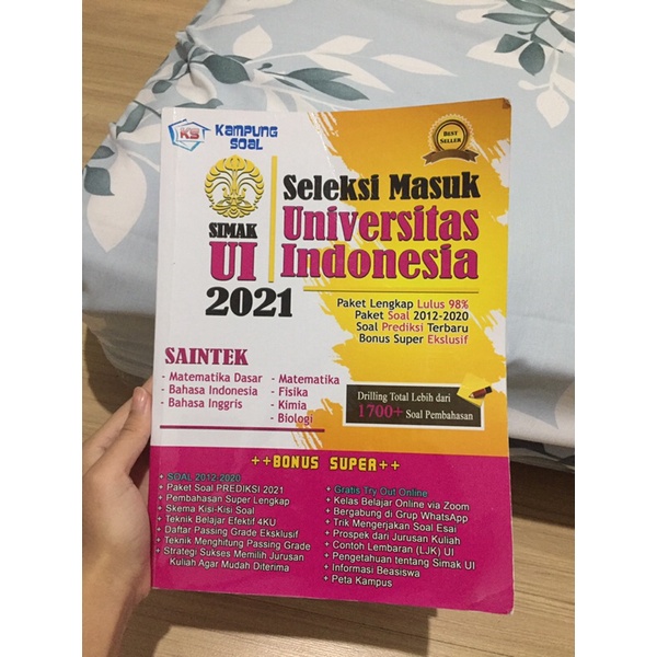 

BUKU KAMPUNG SOAL SIMAK UI 2021 boleh nego