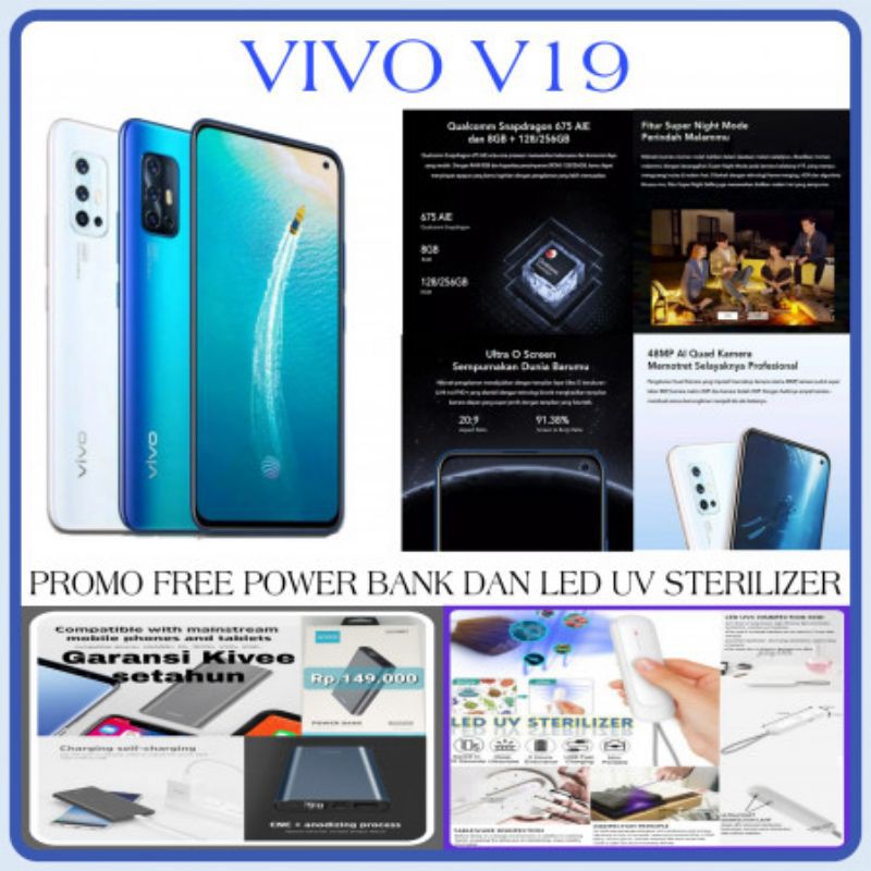 VIVO V 19 ram 8 memori 128