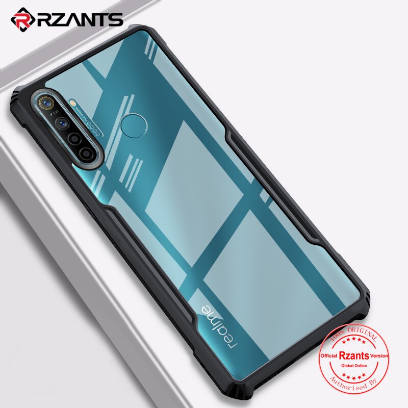 Case REALME 5i Armor Fusion Transparent Casing Free Skin Carbon 3D