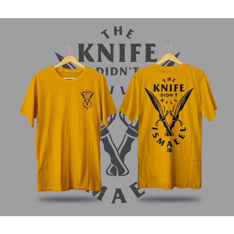 Kaos Knife Ismail Kuning / Kaos dakwah Muslim / Kaos Islami / Kaos Distro Muslim