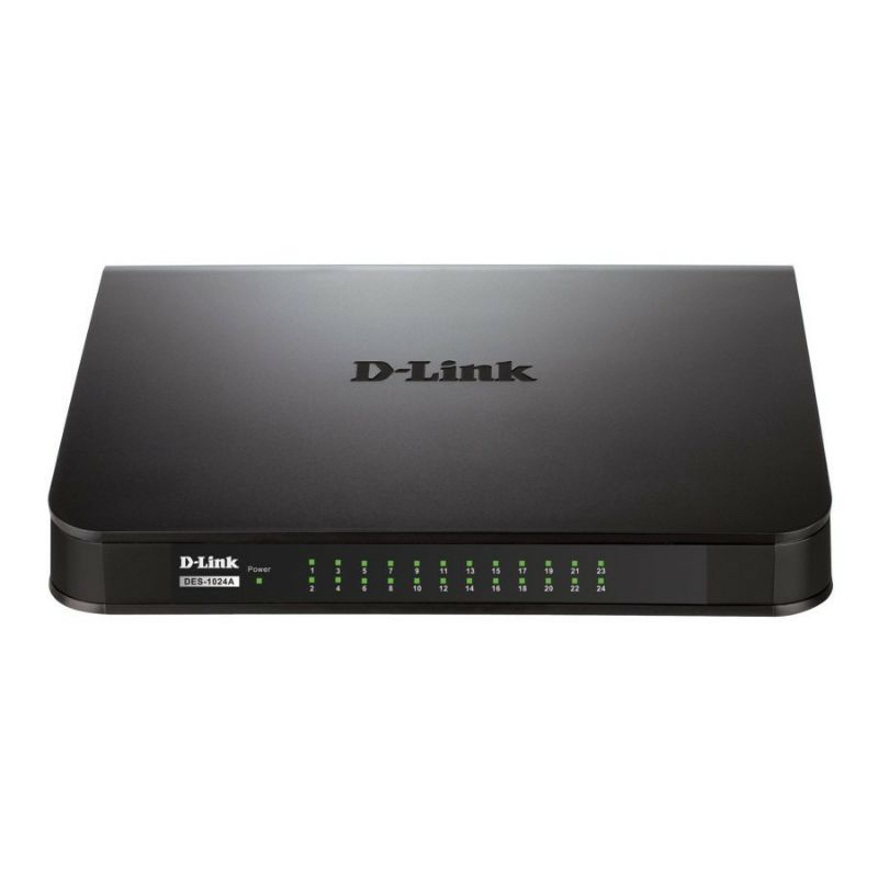 SWITCH HUB INTERNET 24 PORT D-LINK DES 1024A - DLINK SWITCH DES1024A DES-1024A GARANSI RESMI