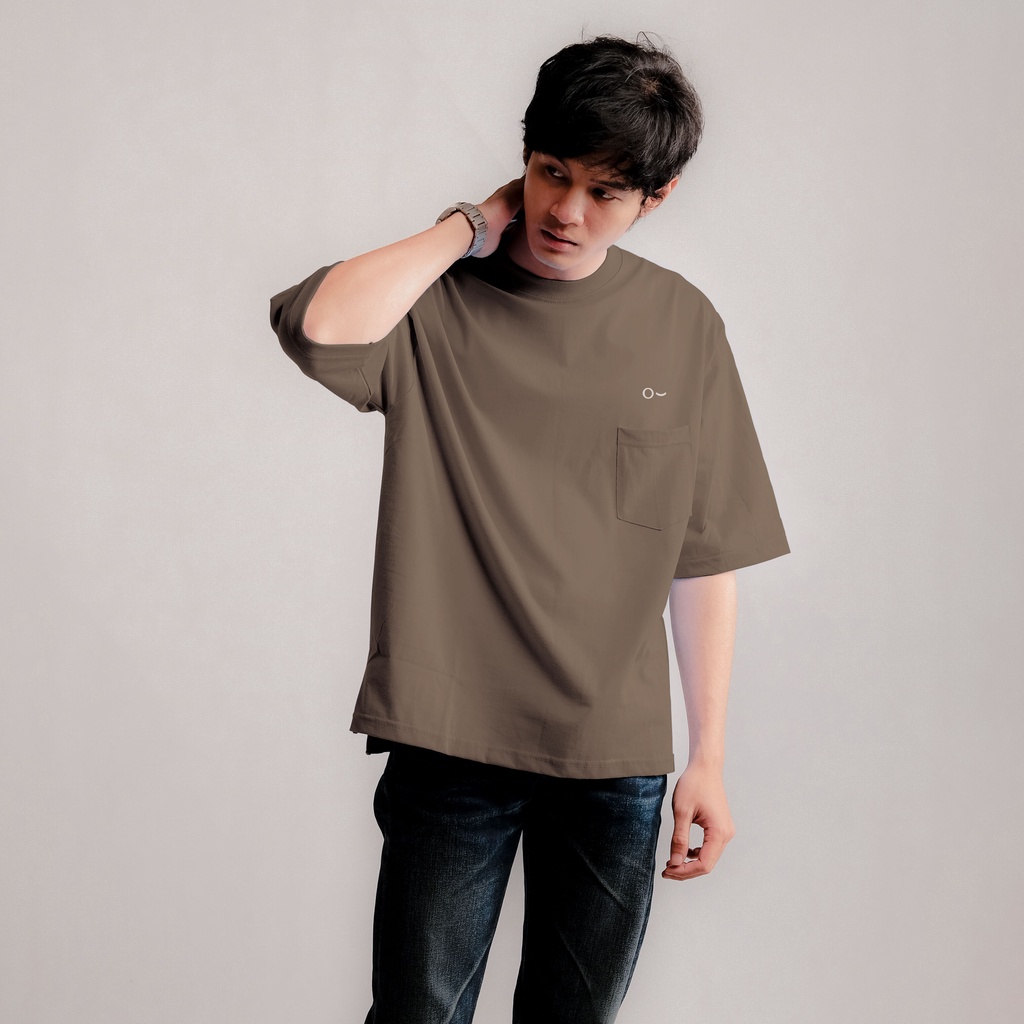 JOHNJILL - Kaos Oversize Short Sleeve + saku_