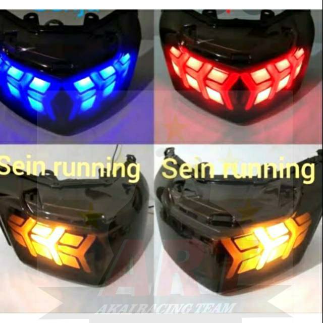 Lampu Stop Belakang Led Nmax Old 2015-2019 Model Lamborghini Kualitas Terbaik Bergaransi