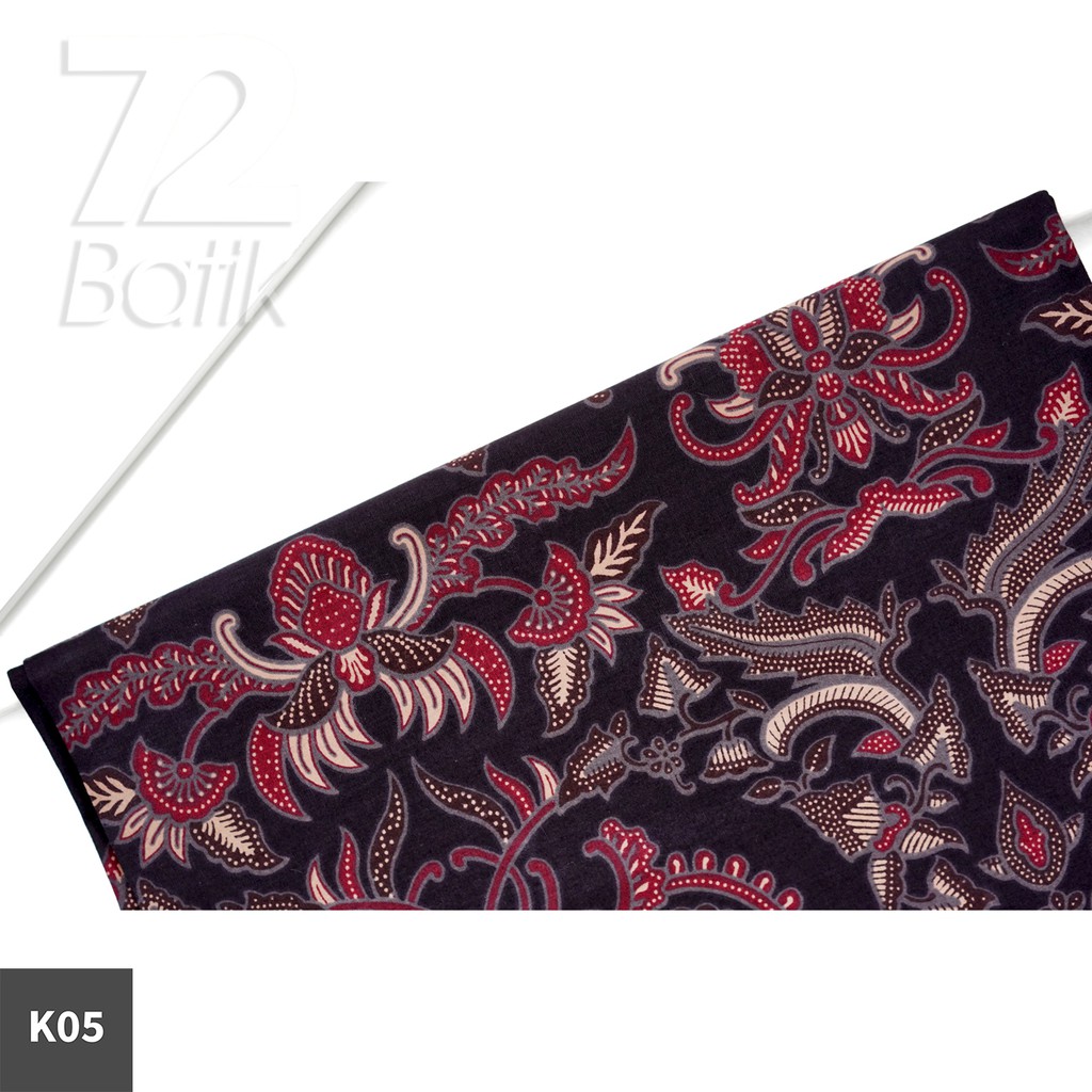 KAIN BATIK PREMIUM Bahan Katun Motif Kembang Warna Hitam Ireng Black Coklat 728910 Cap 72 Jarik Jarit Samping Kebat Panjang Batik Katun Modern Premium Bahan Seragam Batik Pernikahan Kantor Keluarga Murah Kamen Jadi Batik Bali Lembaran