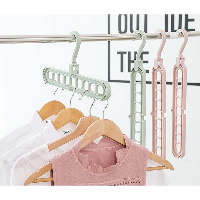 HANGER MULTI Gantungan Baju Hanger Gantungan Plastik Lemari Jemuran Susun Multi