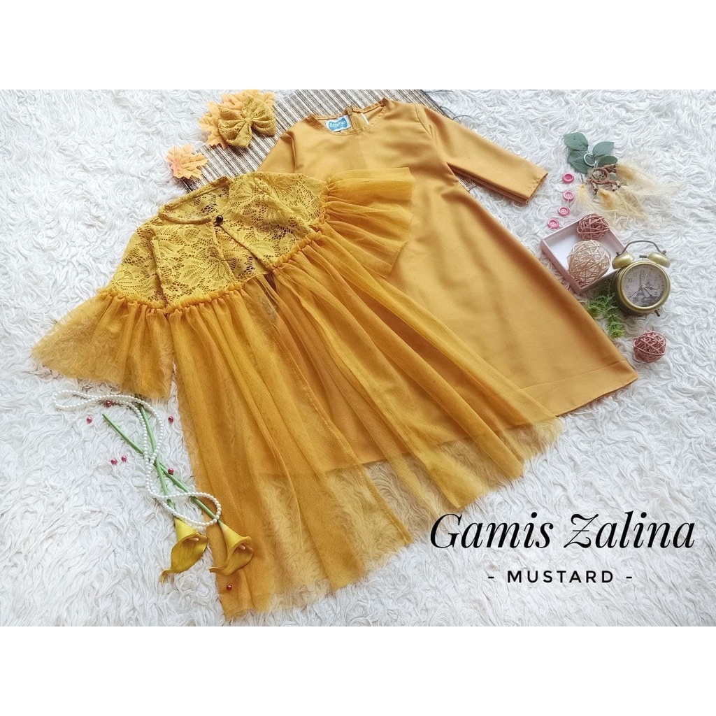 Gamis Zalina/Gamis Syar'i Anak dan Dewasa/Baju Lebaran Cewek