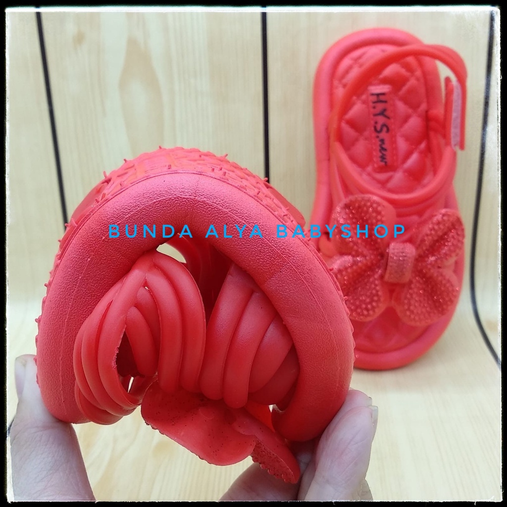 Sendal Anak Perempuan Usia 5 6 7 Tahun Merah Alas Karet Sepatu Sandal Anak Cewek Tali Pita Anti Licin Alas Karet Size 24 - 35 Sandal Anak Karet Sandal Anak Tali Sendal Anak Elastis