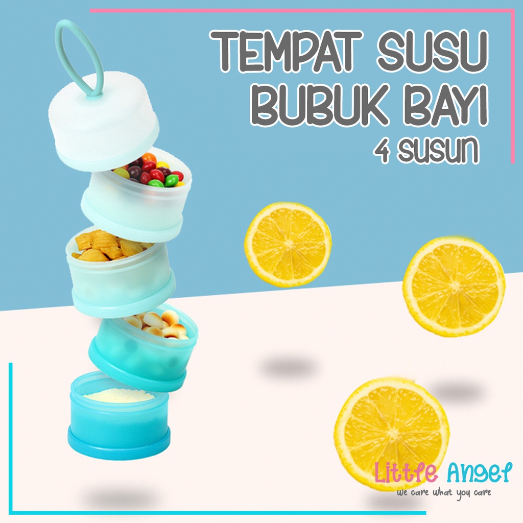 Kotak Tempat Susu Formula Bayi Wadah Dispenser Container Susu Bubuk Bayi Susun Traveling Milk Case