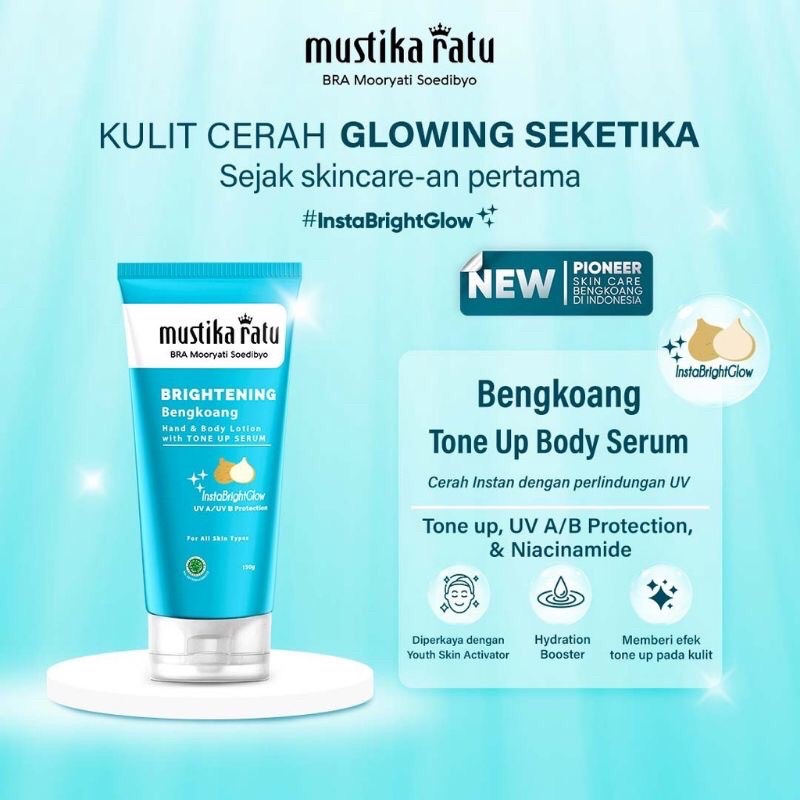 Mustika Ratu Brightening Bengkoang Hand Body Lotion with Tone Up Serum 150ml