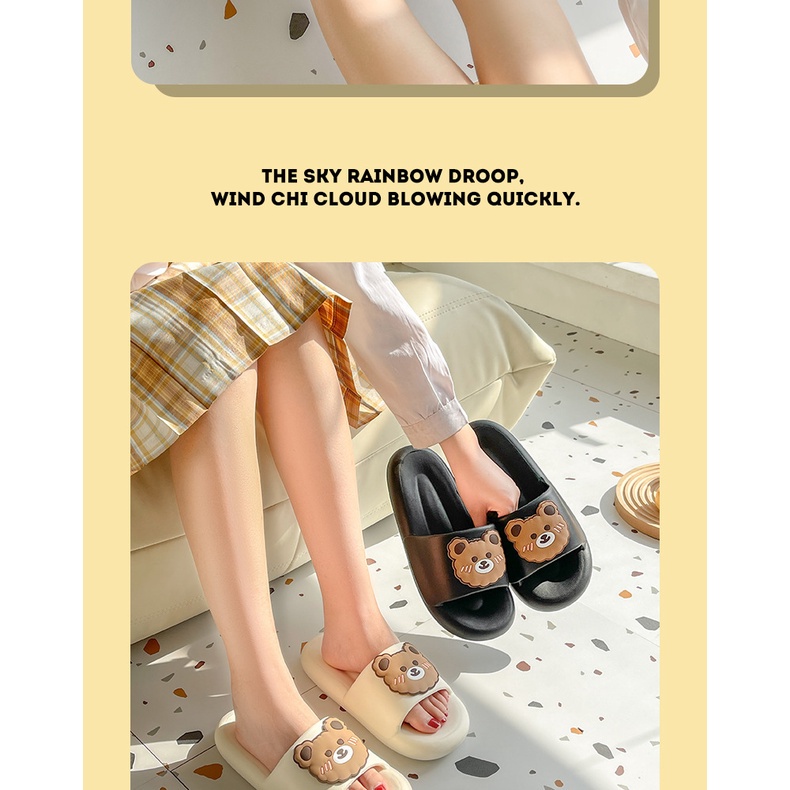 Sandal Slop Wanita Rubber Sandal Fashion Trendy ForeverYoung