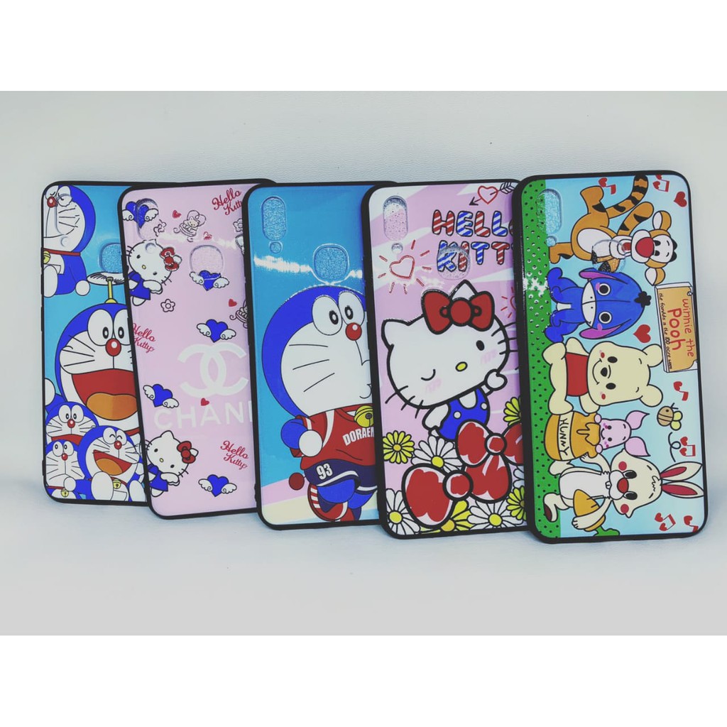 SoftCase Kilat Karakter Doraemon Helo kitty Cute Cantik Xiaomi Redmi Note 7 , Redmi Play