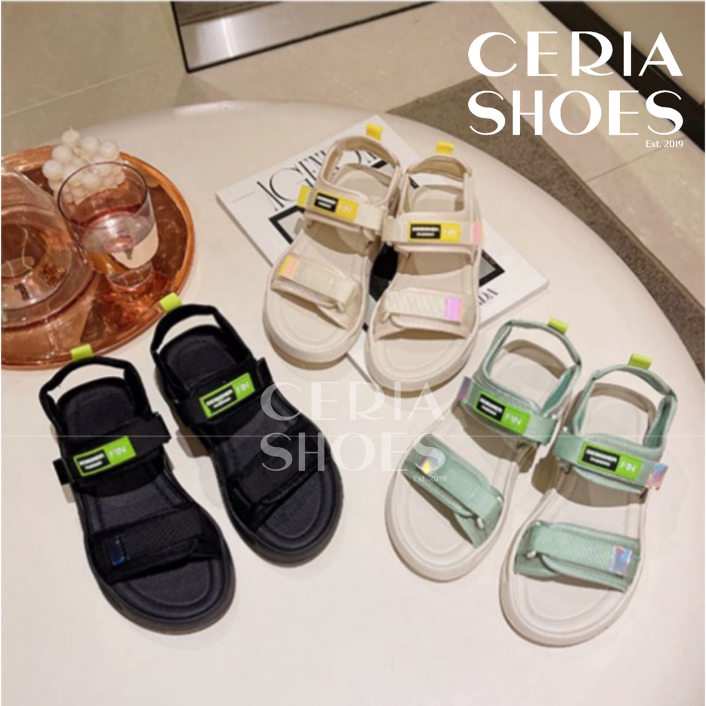 PVC Sandal Gunung Wanita Bahan Rubber Korean Import Non-Slip Sole Summer Jelly Sandals Jennie