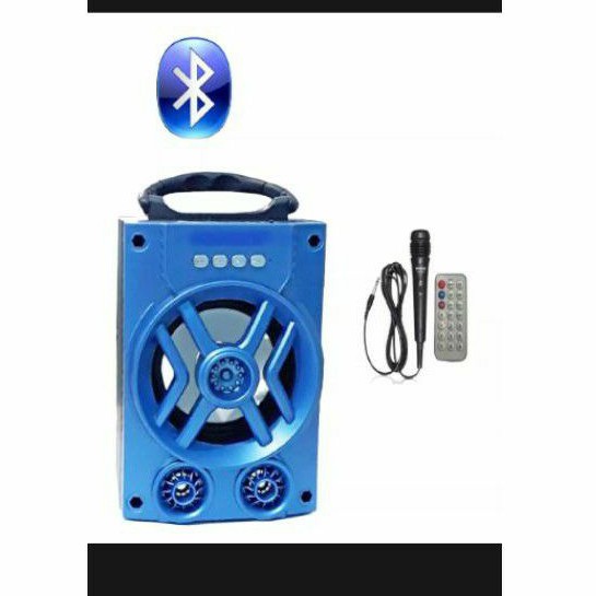 Speaker Bluetooth Portabel F 2924 speaker Bluetooth Fleco F-2923 Bonus Mic karaoke