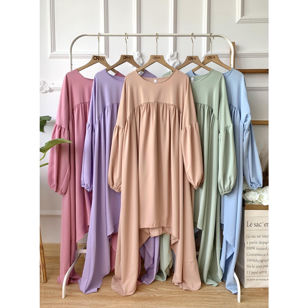 Long Tunik Asimetris Shella / Atasan Tunik Wanita Import Selebgram Terlaris