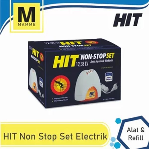 [ALAT+ 1 REFILL 35ML] HIT NON STOP SET ANTI NYAMUK ELEKTRIK 1 ALAT + REFILL_Cerianti