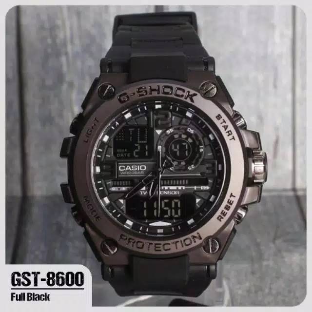 Jam tangan pria G-shock GST-8600 full black