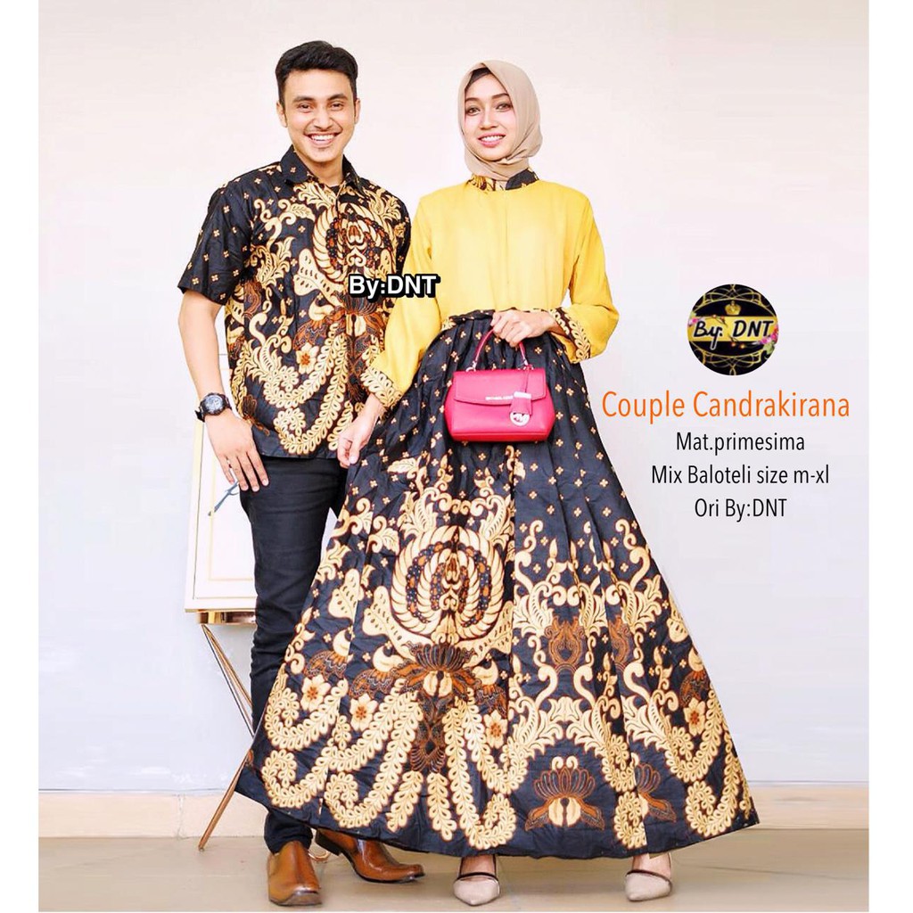 Zola Batik Couple Gamis Batik Candrakirana