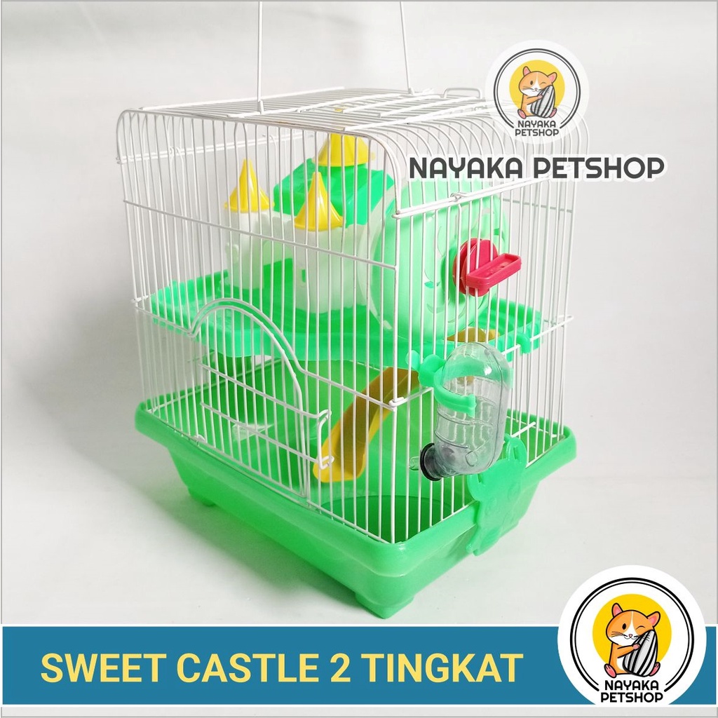 Sweet K 101 Castle Kandang Hamster Besar Murah Tingkat 2 Lantai Kastil