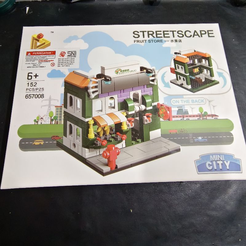 Sembo Block Set streetscape mini city