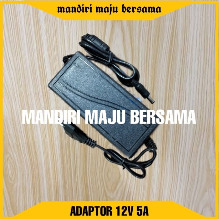 Adaptor 12v 5a murni / Cctv / Leed / Adaptor Pompa Dobel Kuning