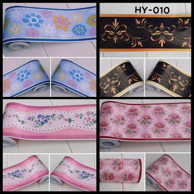 Laris_Unik Cod Bayar Di Tempat Wallpaper Border List New Ukuran 10cm*10m