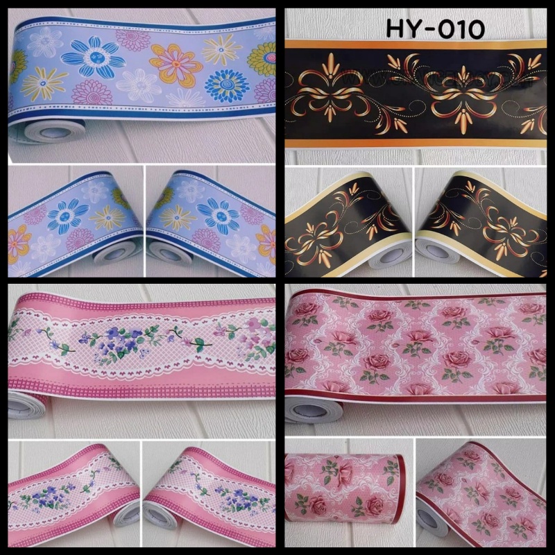 TURUN HARGA [ COD BAYAR DI TEMPAT ] WALLPAPER BORDER LIST NEW UKURAN 10cm*10m