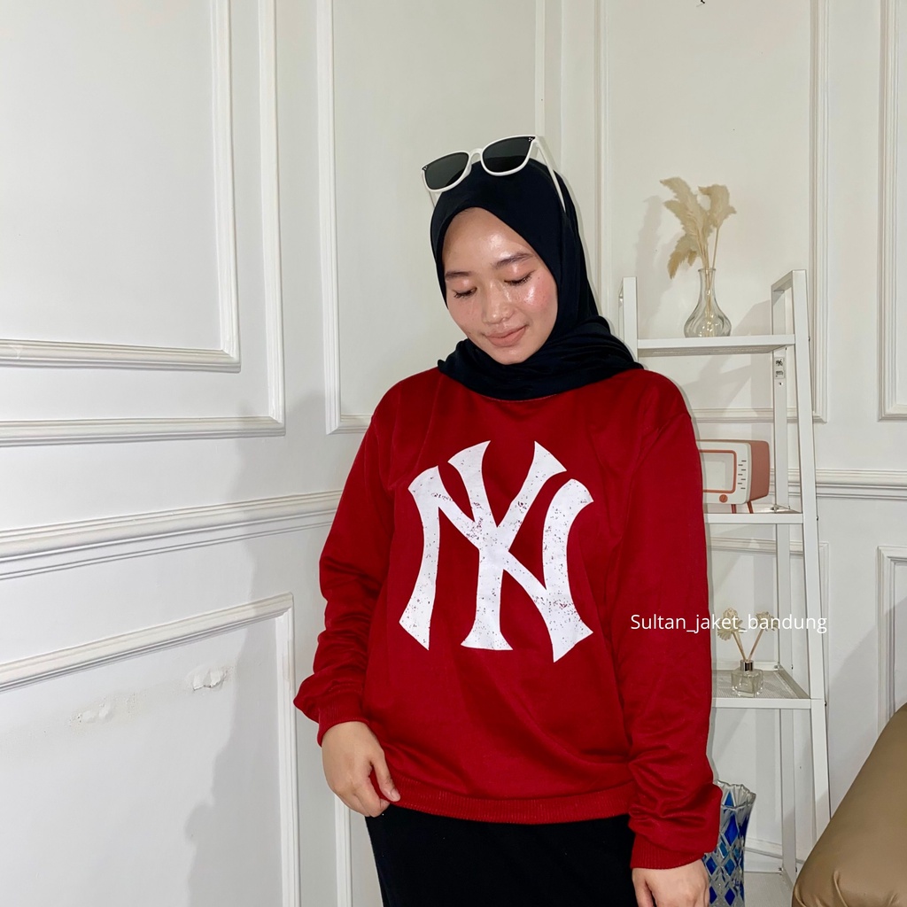 NY BIG LOGO SWEATER CRAWNECK || SWEWTER BASIC NEW ART