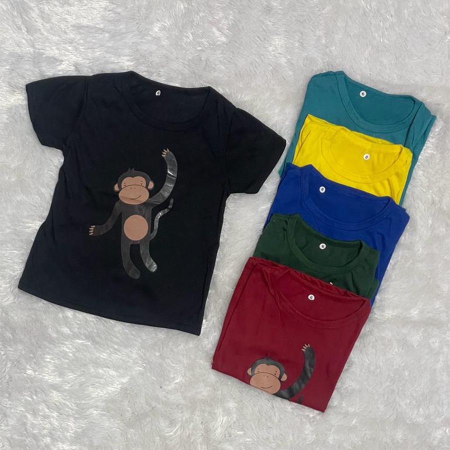 M&amp;W - COD / BAJU KAOS  1-6TH / BAJU ANAK ANAK KARAKTER MONYET / KAOS ANAK ANAK / BAJU ANAK ANAK FASHION